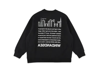WIND AND SEA x Manhattan Portage Crewneck "Black"