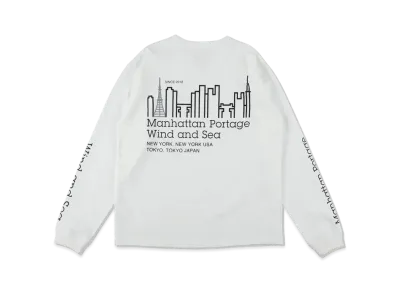 WIND AND SEA x Manhattan Portage L/S Tee "White"