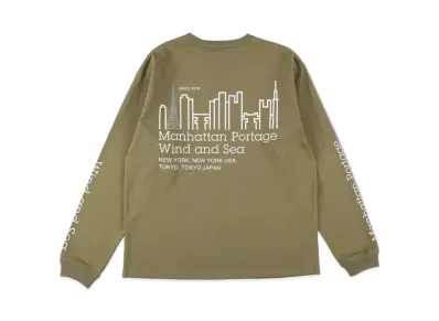 WIND AND SEA x Manhattan Portage L/S Tee "Olive"