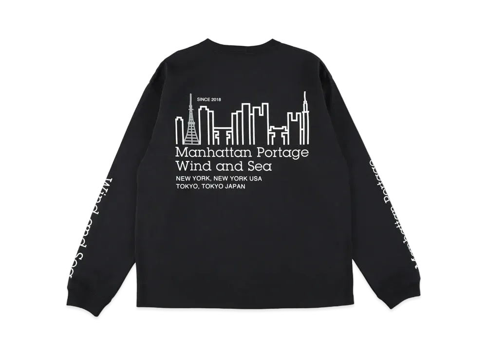 WIND AND SEA x Manhattan Portage L/S Tee "Black"