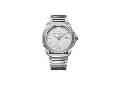 BVLGARI Octo Roma Automatic Watch "Silver/White"