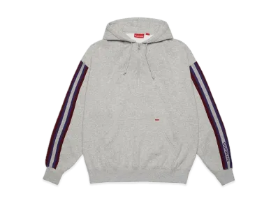Supreme Half Zip Hooded Sweatshirt "Heather Grey"