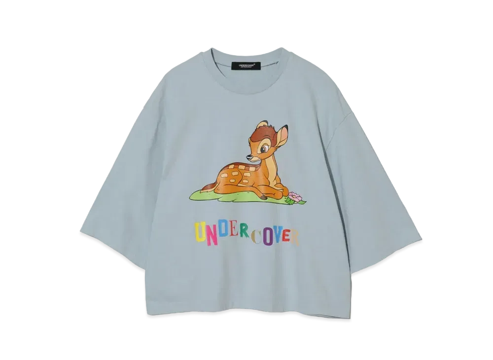 UNDERCOVER x Disney Cotton Wide Short Tee Bambi "Light Blue"