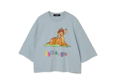 UNDERCOVER x Disney Cotton Wide Short Tee Bambi "Light Blue"