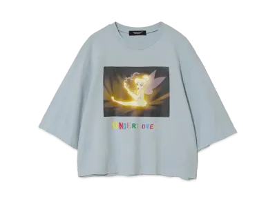 UNDERCOVER x Disney Cotton Wide Short Tee Tinker Bell "Light Blue"