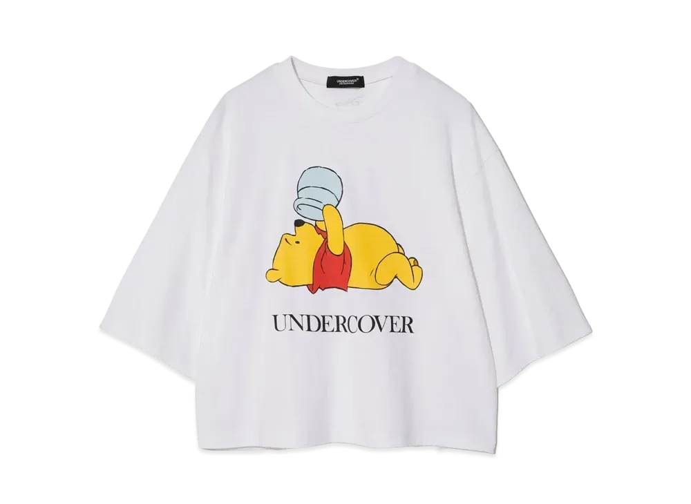 UNDERCOVER x Disney Cotton Wide Short Tee Winnie-the-Pooh "White"
