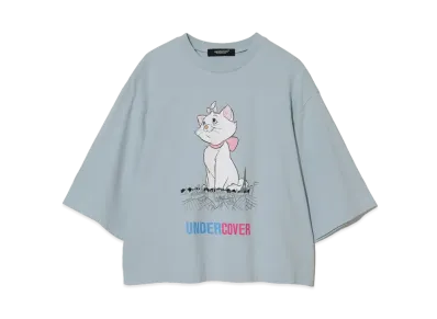 UNDERCOVER x Disney Cotton Wide Short Tee Marie "Light Blue"