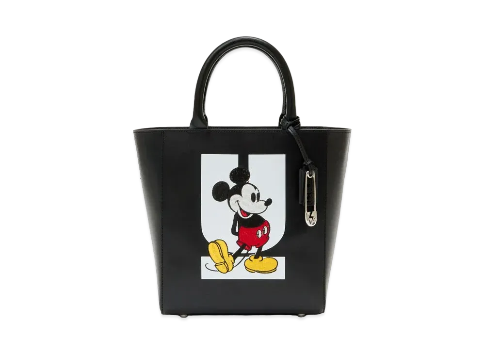 UNDERCOVER x Disney Cowhide Leather Tote Bag Mickey Mouse "Black"