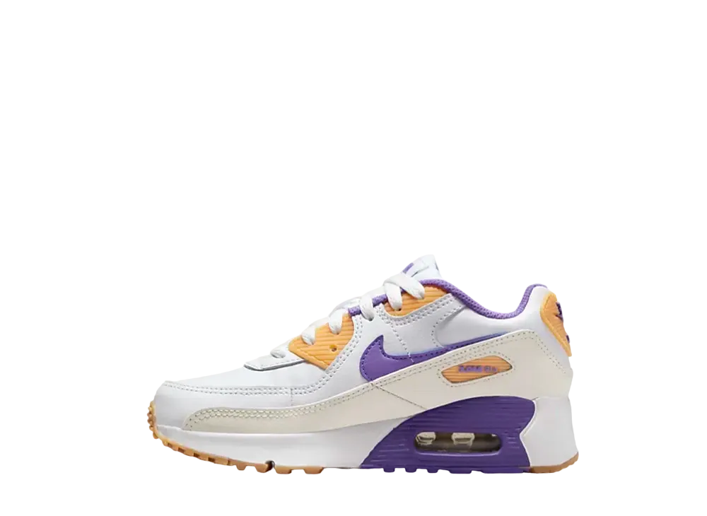 ナイキ PS エアマックス90 LTR "ホワイト/アクショングレープ"(キッズ)