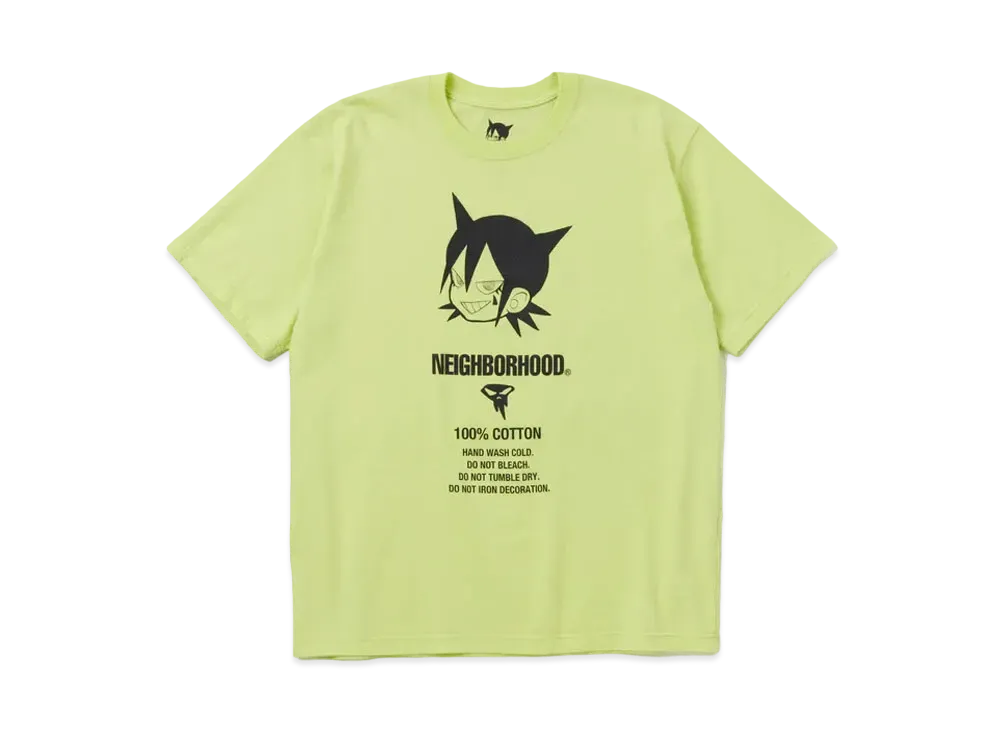 NEIGHBORHOOD NH x Jun Inagawa . Tee SS-3 "Neon Yellow"