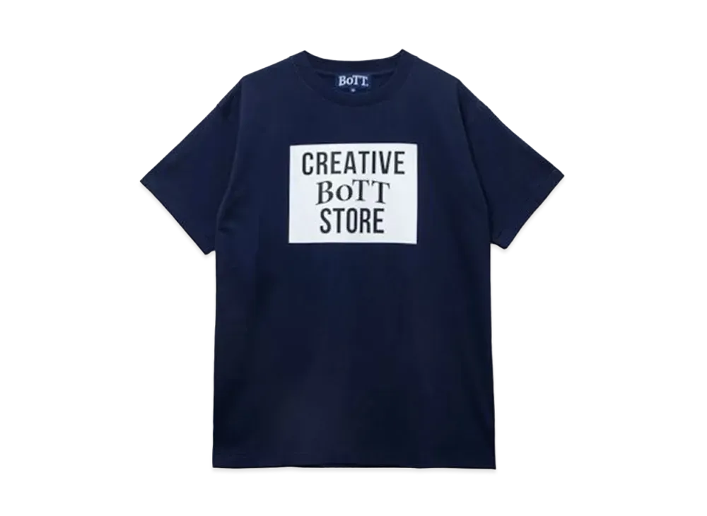 creative drug store Square Logo S/S Tee "Navy"