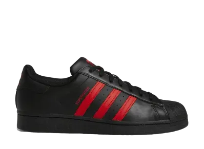 adidas Superstar "Core Black/Vivid Red"