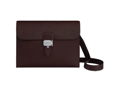 Hermes Sac a Depeches 29 Messenger Bag "Rouge Sellier"