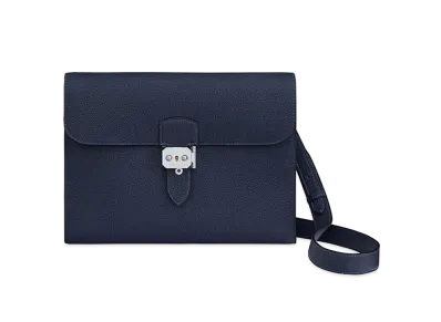 Hermes Sac a Depeches 29 Messenger Bag "Bleu Nuit"