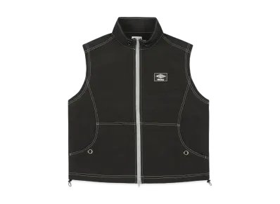 9090 Tech Logo Nylon Vest "Black"