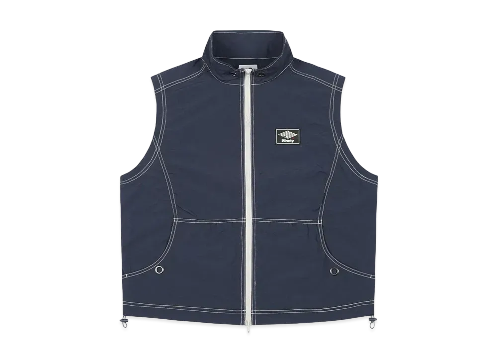 9090 Tech Logo Nylon Vest "Navy"