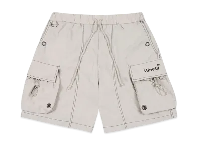 9090 Tech Logo Nylon Half Pants "Space Gray"