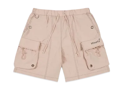 9090 Tech Logo Nylon Half Pants "Azuki"