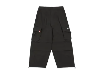9090 Tech Logo Nylon Cargo Pants "Black"