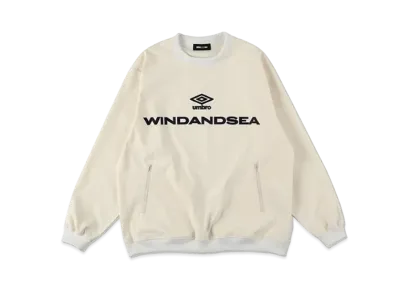 WIND AND SEA x UMBRO Pullover Crew Neck "White"