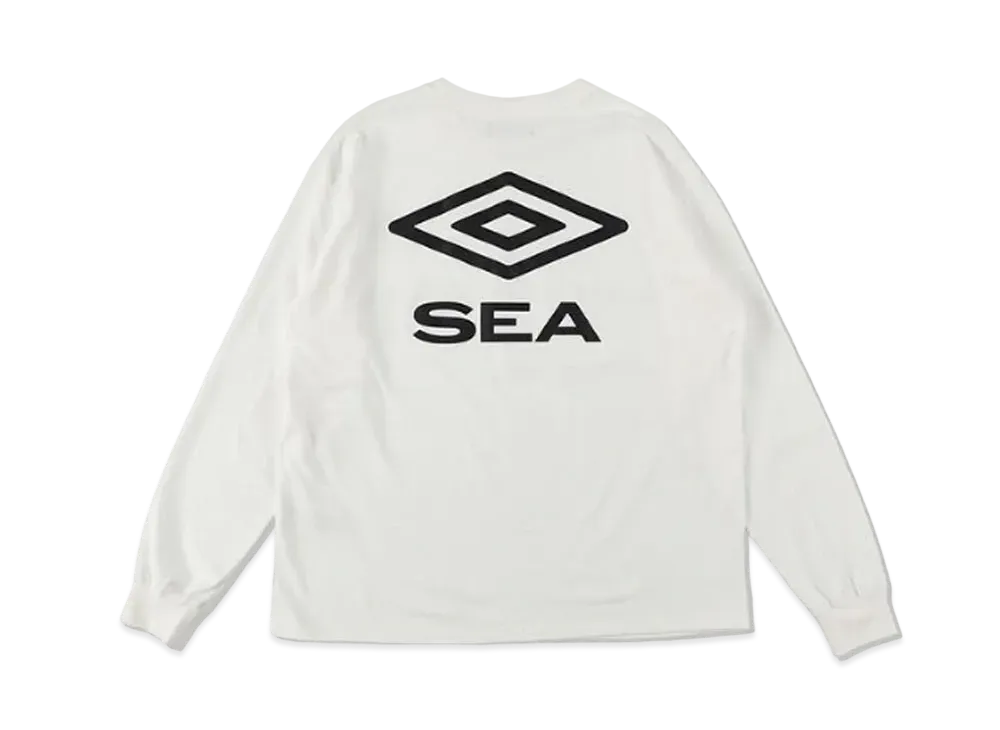 WIND AND SEA x UMBRO L/S Tee "White"