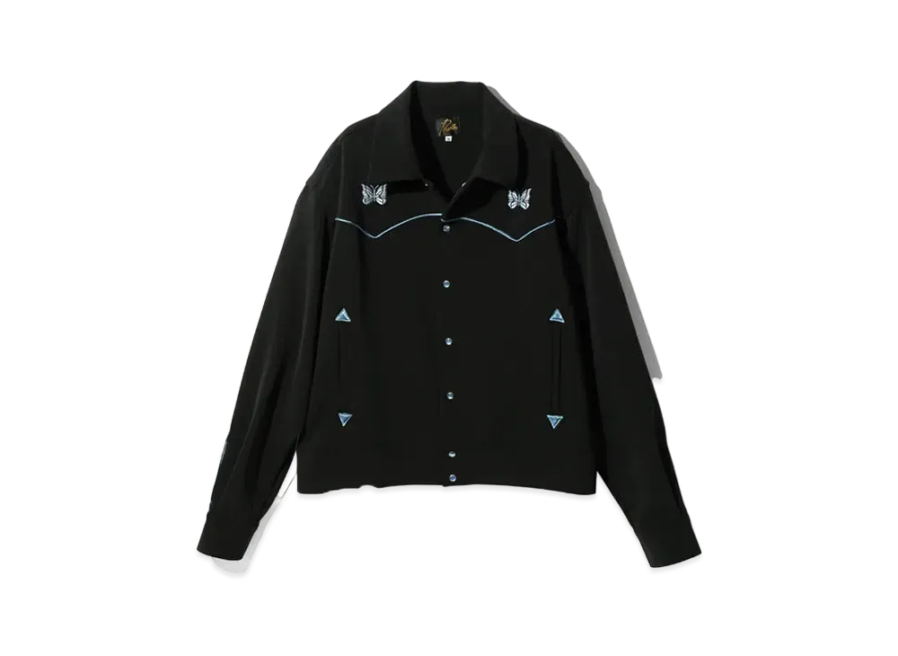 Needles Piping Cowboy Jacket - PE/PU Double Cloth "Black"