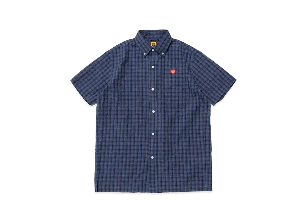 HUMAN MADE Checked BD S/S Shirt "Navy"