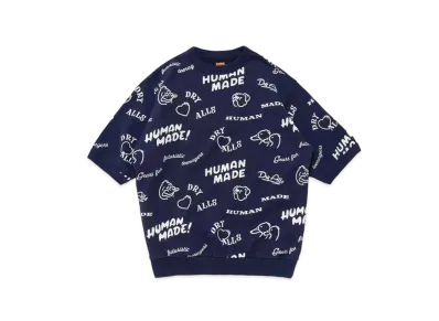 HUMAN MADE Printed S/S Sweatshirt "Navy"