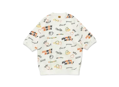 HUMAN MADE Printed S/S Sweatshirt "White"