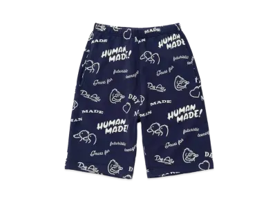 HUMAN MADE Printed Sweat Shorts "Navy"