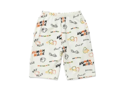 HUMAN MADE Printed Sweat Shorts "White"