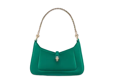 BVLGARI Serpenti Baia Shoulder Bag "Vivid Emerald Green"