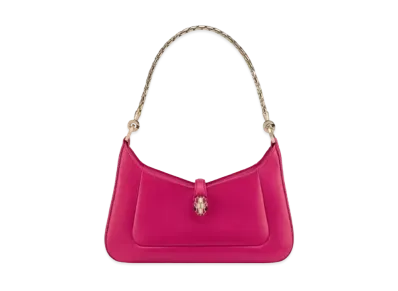 BVLGARI Serpenti Baia Shoulder Bag "Truly Tourmaline Fuchsia"
