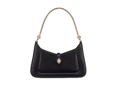 BVLGARI Serpenti Baia Shoulder Bag "Black"