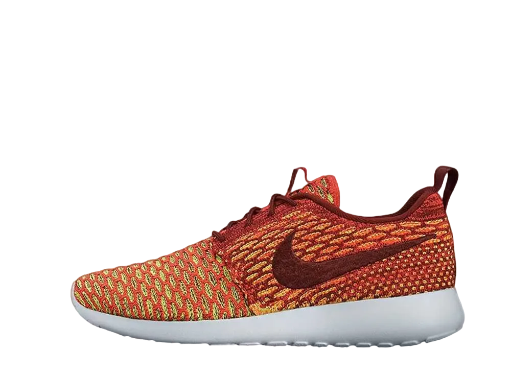 Nike Women's Roshe One Flyknit "Team Red Bright Crimson Volt"