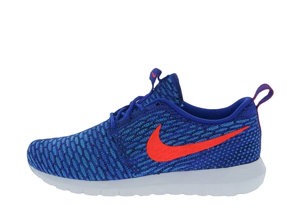 Nike Roshe Run Flyknit "Game Royal Bright Crimson"