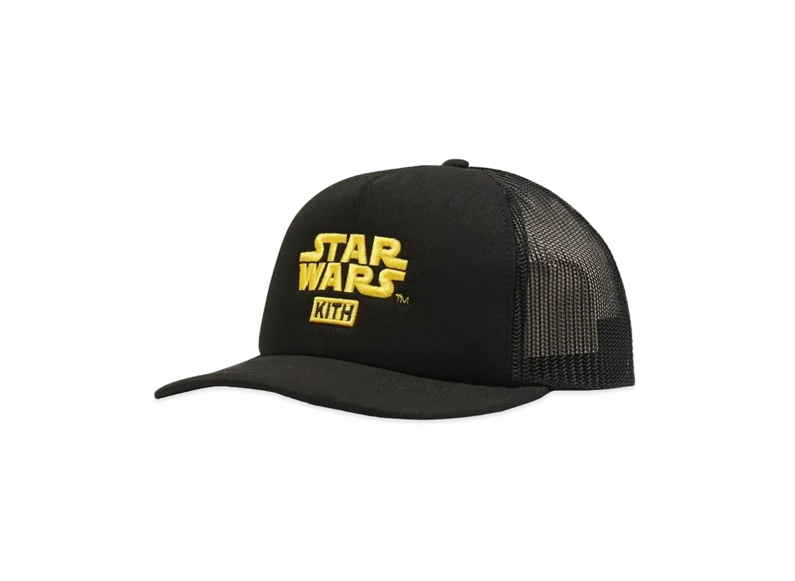 Kith x STAR WARS Cotton Twill Foam Trucker "Black"