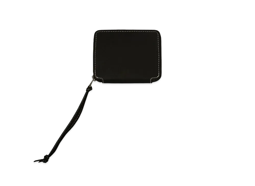 SOPO ROUND ZIP PURSE-DEG/ZE "BK"
