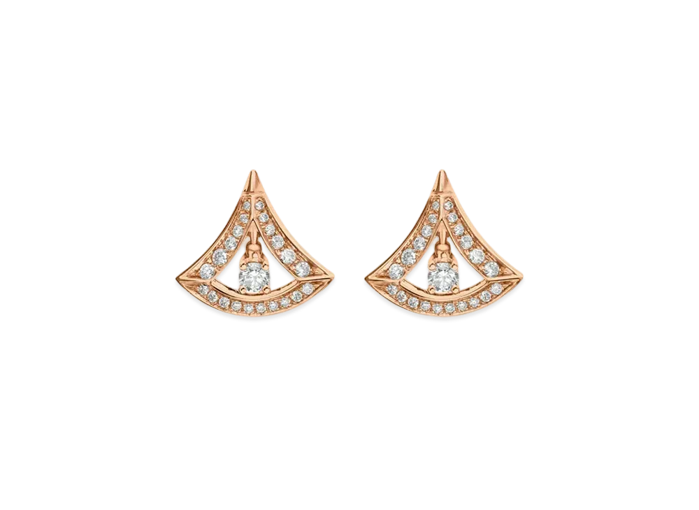 BVLGARI Divas’ Dream Earrings Diamonds "Pink Gold"