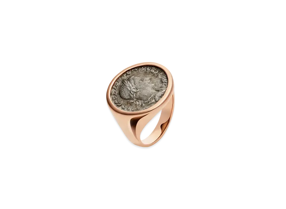 BVLGARI Monete Ring Antique Coin "Pink Gold"