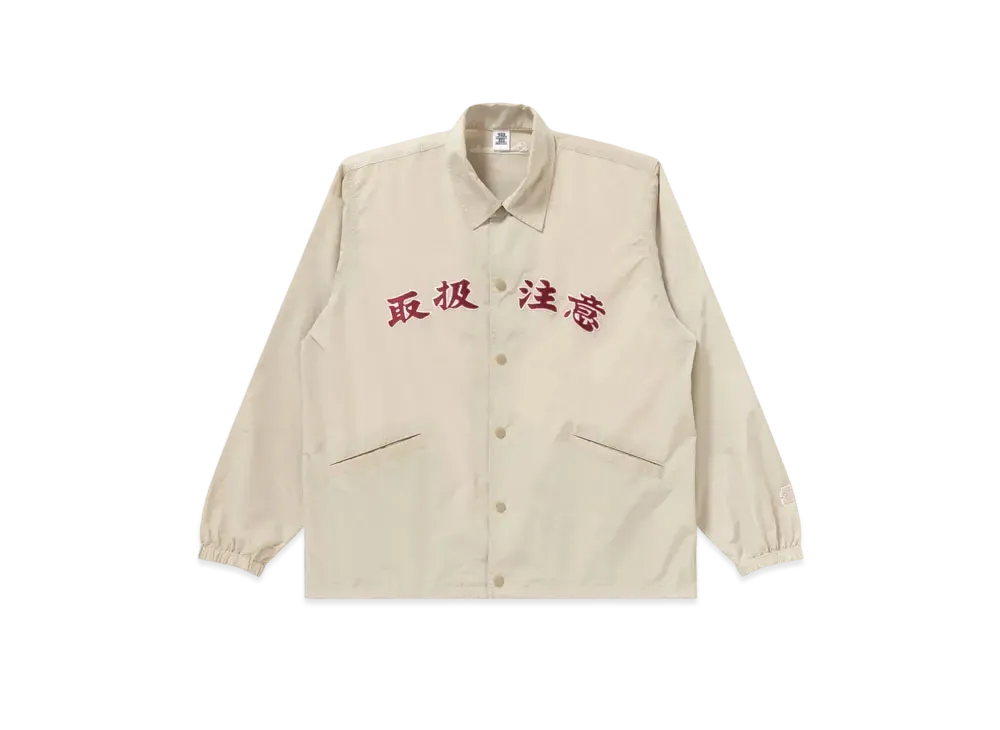 Black Eye Patch Handle With Care Coach Jacket "Beige"