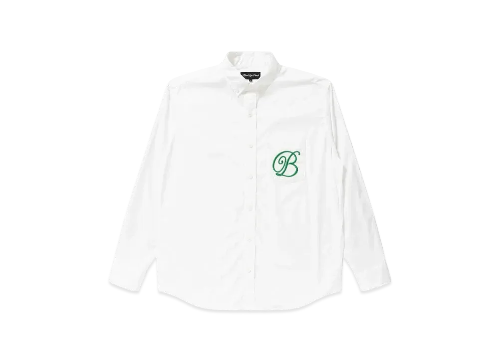 Black Eye Patch B Emblem Shirt "White"