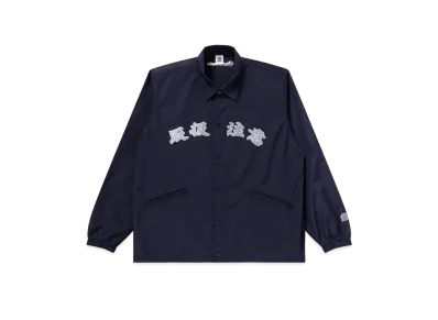 Black Eye Patch Handle With Care Coach Jacket "Navy"