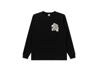 Black Eye Patch Crumpled OG Label L/S Tee "Black"