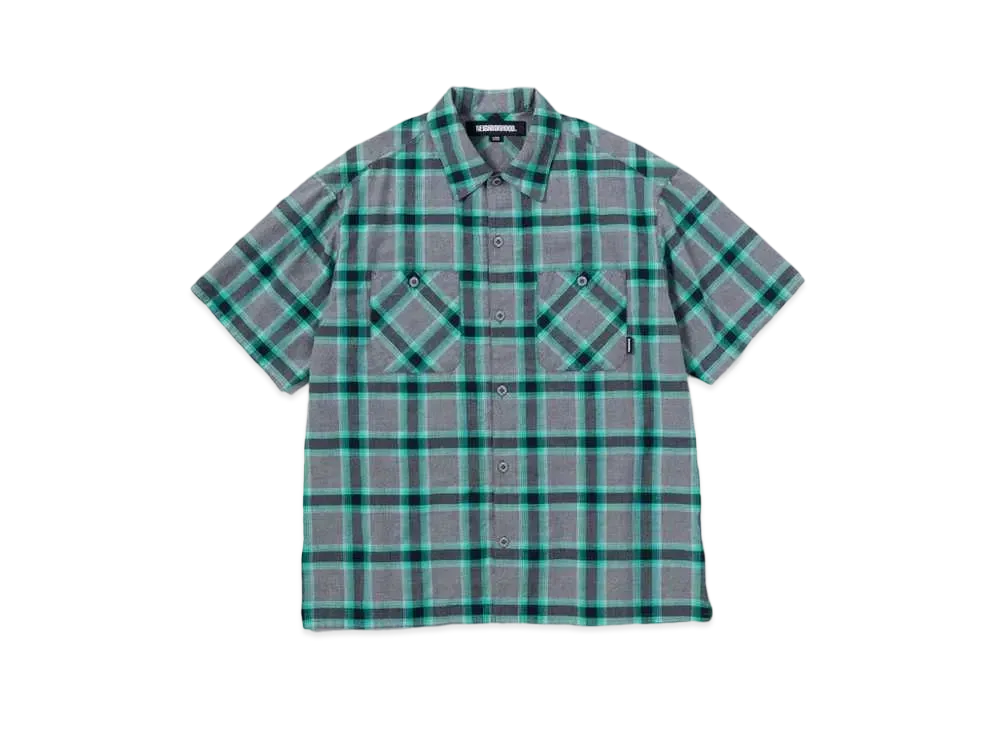 NEIGHBORHOOD Neoncheck Shirt SS "Green"