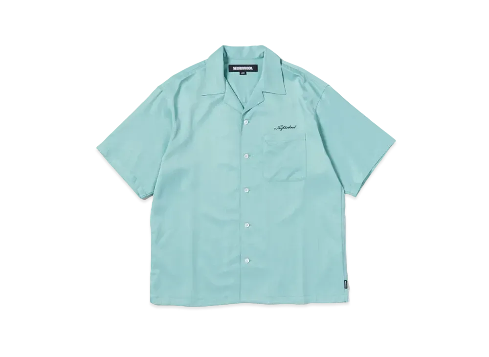 NEIGHBORHOOD Solid-Color Hawaiian Shirt SS "Mint"