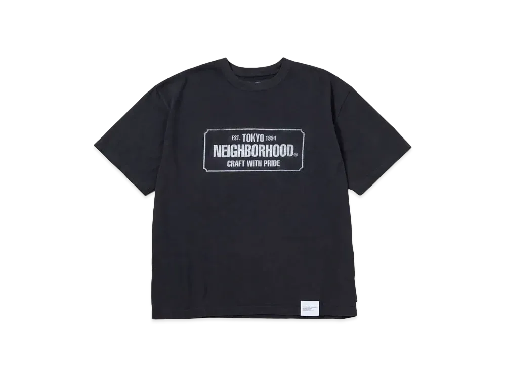 NEIGHBORHOOD Sulfur Dye Crewneck SS "Black"