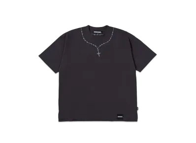 NEIGHBORHOOD Cross Embroidery Crewneck SS "Black"