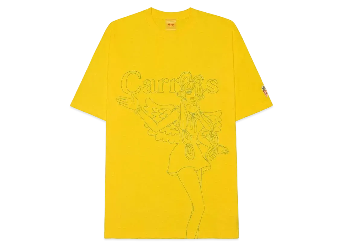 ワンピース フィルム レッド ウタ x キャロッツバイアンワーキャロッツ アウトライン ティーシャツ "イエロー"
