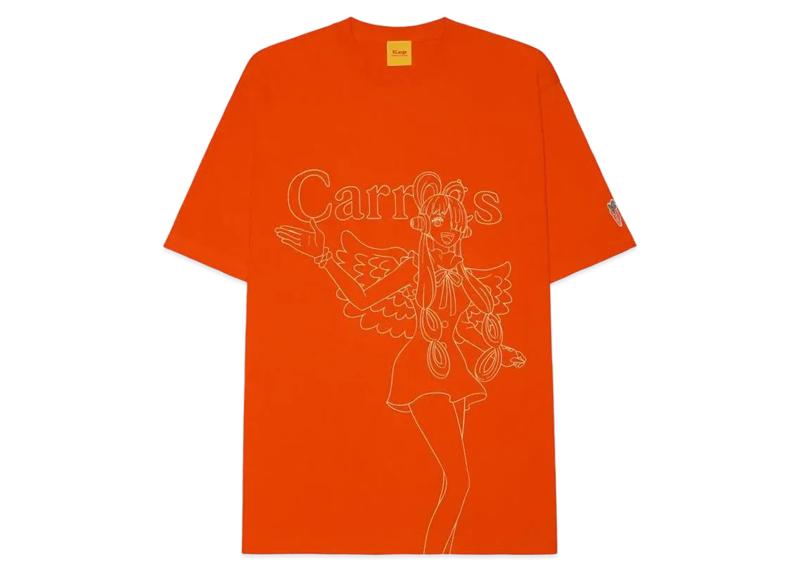 ONE PIECE FILM RED UTA x Carrots by Anwar Carrots OUTLINE T-Shirt "ORANGE"